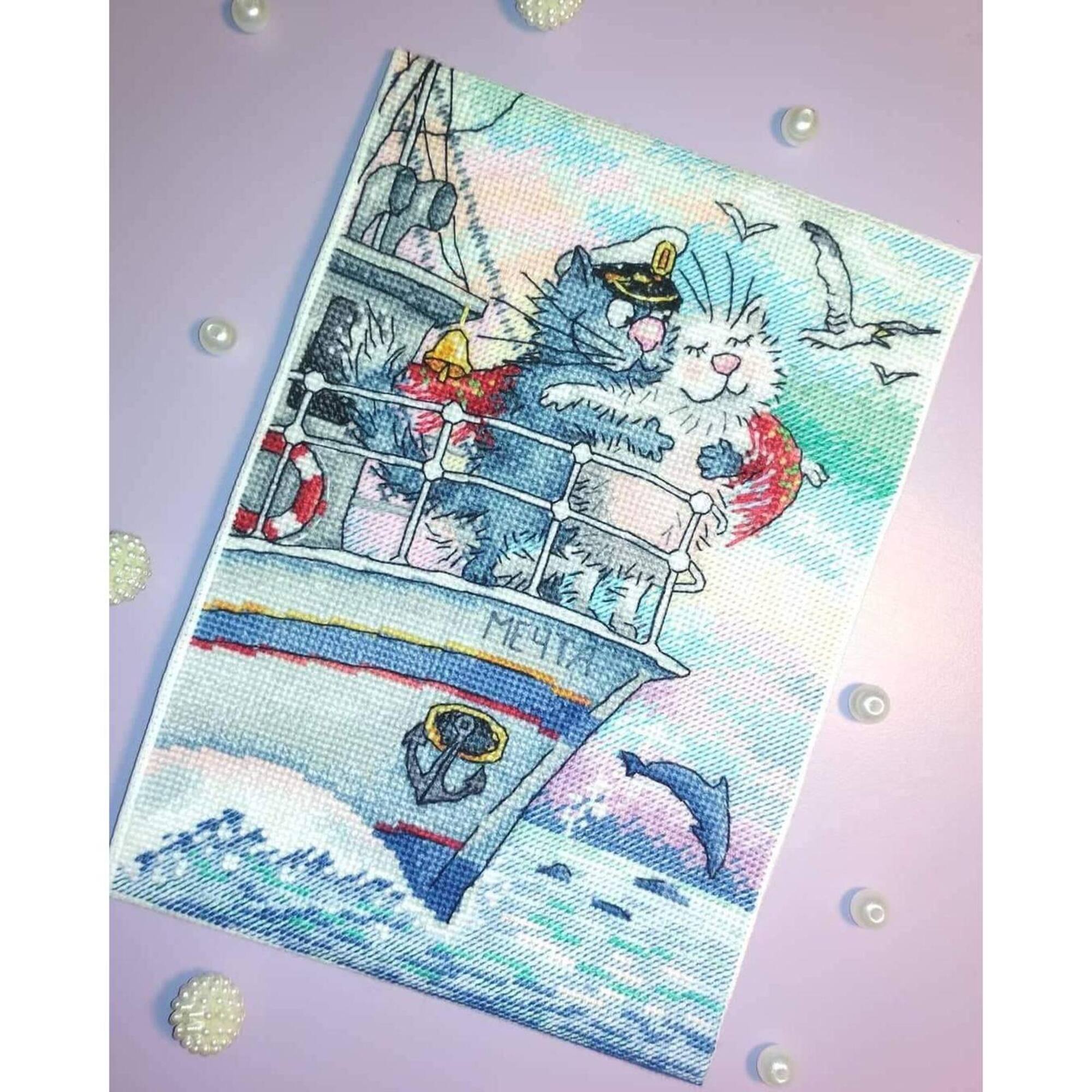 MP Studia Sea Of Love Cross Stitch Kit